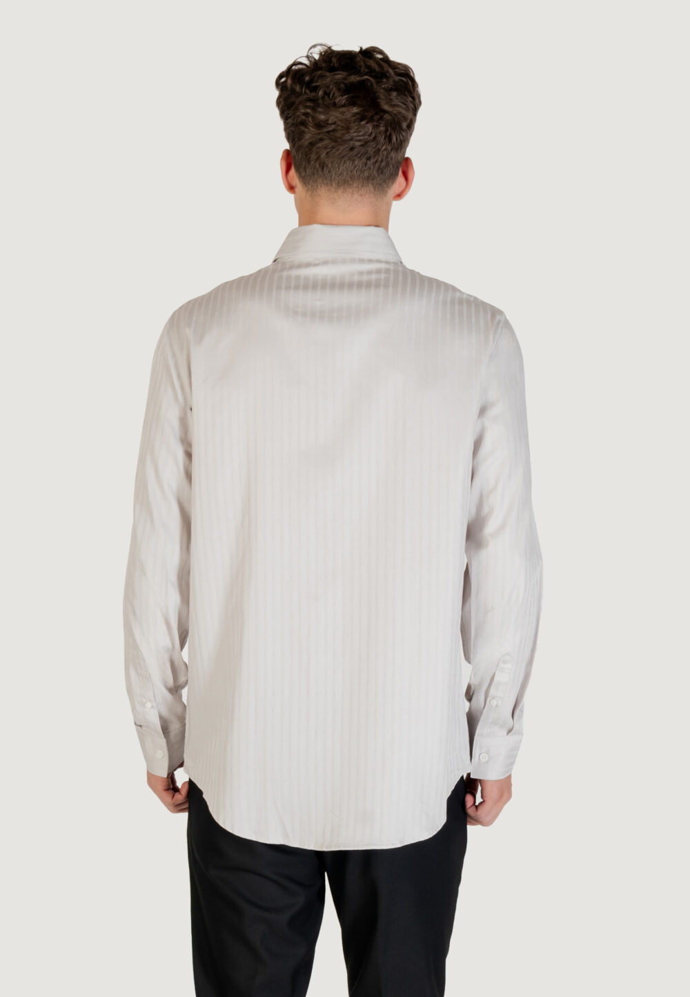 Camicia manica lunga Armani Exchange  Grigio Chiaro - Foto 5