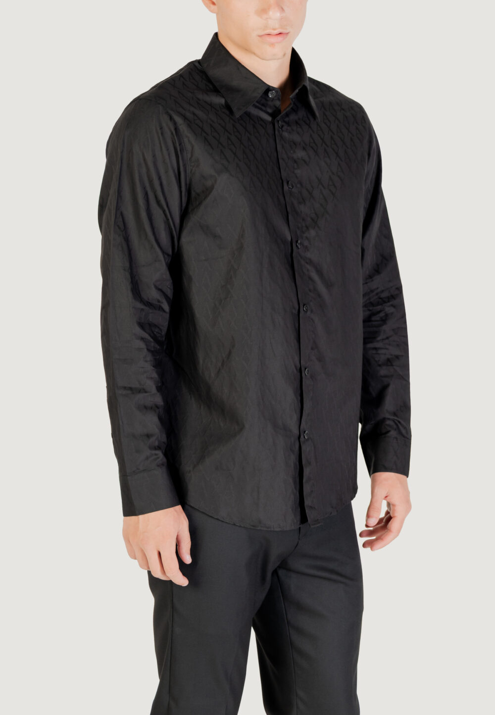 Camicia manica lunga Armani Exchange  Nero - Foto 4