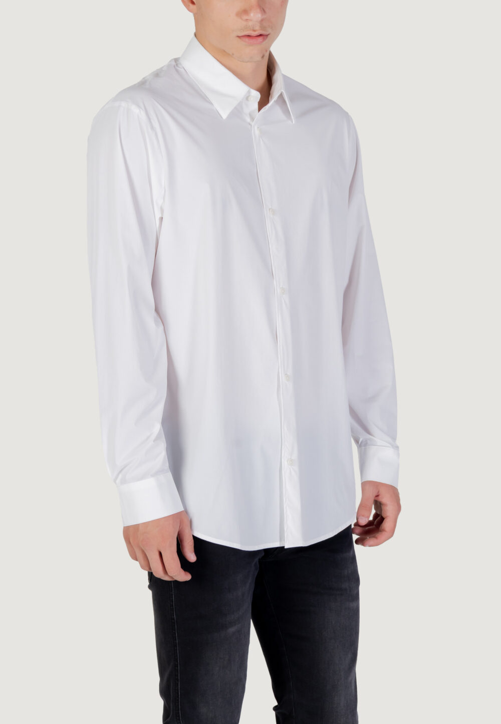 Camicia manica lunga Armani Exchange  Panna - Foto 3