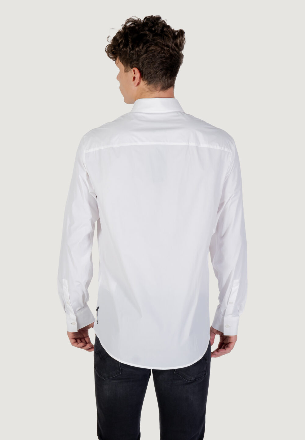 Camicia manica lunga Armani Exchange  Panna - Foto 5