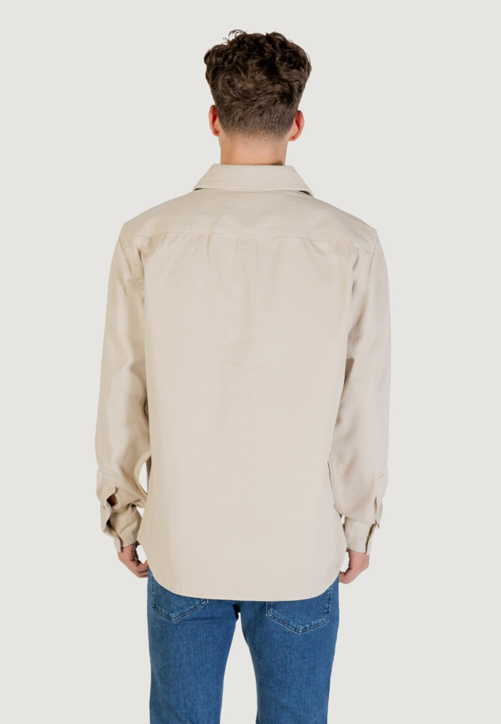 Camicia manica lunga Boss Locky_2_M 10260294 01 Beige chiaro - Foto 5