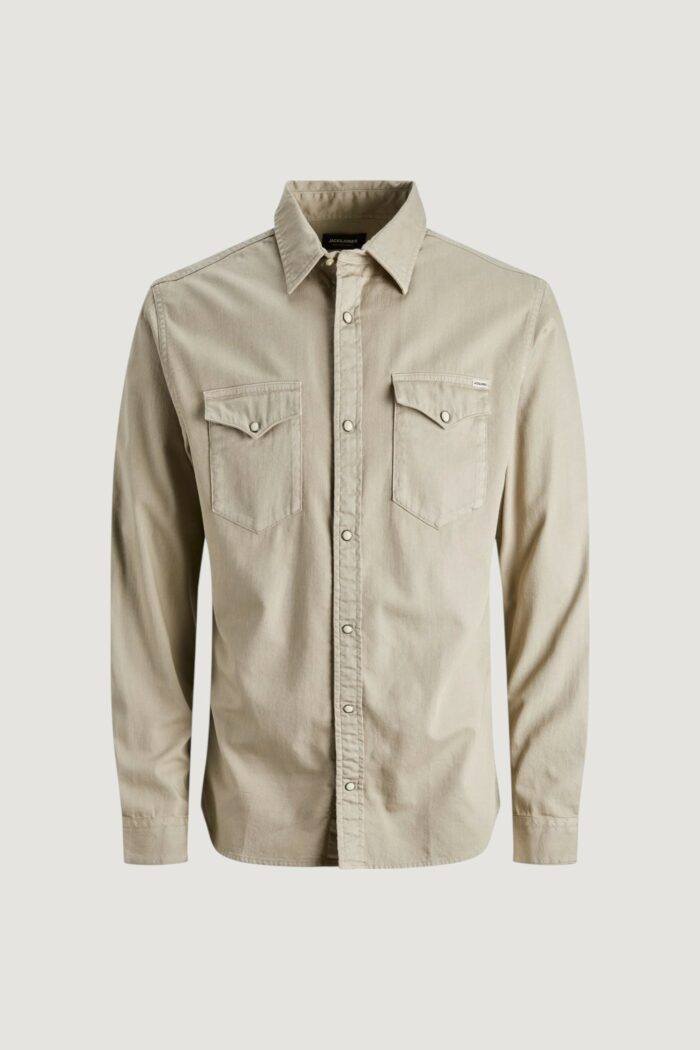 Camicia manica lunga Jack Jones JJESHERIDAN L/S NOOS Beige