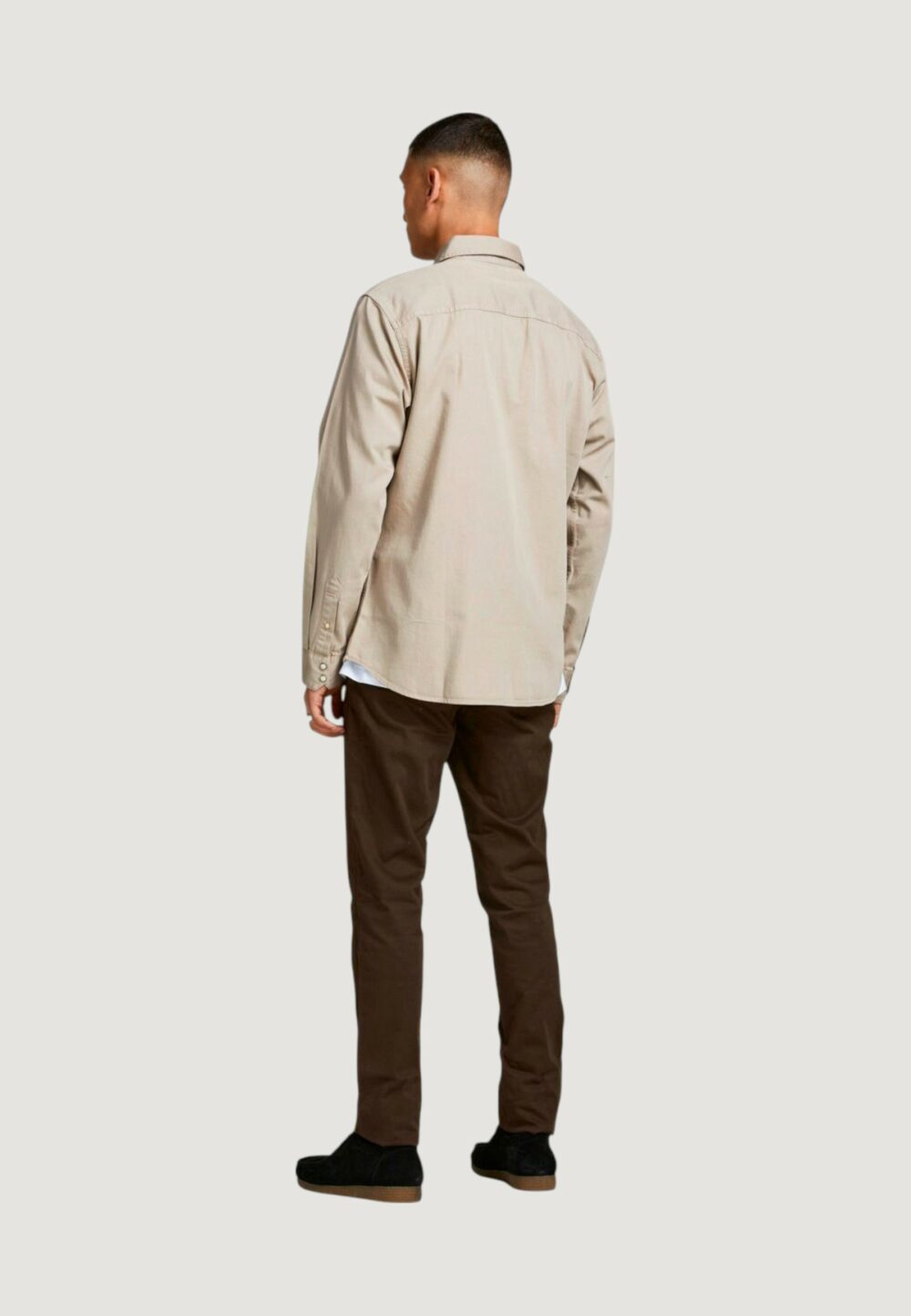 Camicia manica lunga Jack Jones JJESHERIDAN L/S NOOS Beige - Foto 4