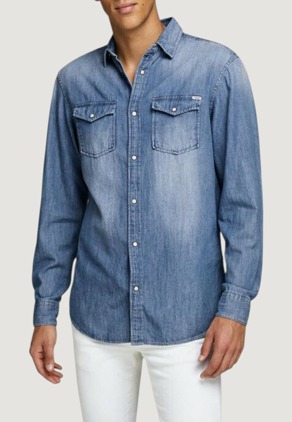 Camicia manica lunga Jack Jones JJESHERIDAN L/S NOOS Denim - Foto 3