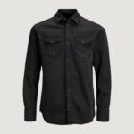 Camicia manica lunga Jack Jones JJESHERIDAN L/S NOOS Nero - Foto 1
