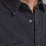Camicia manica lunga Jack Jones JJESHERIDAN L/S NOOS Nero - Foto 4