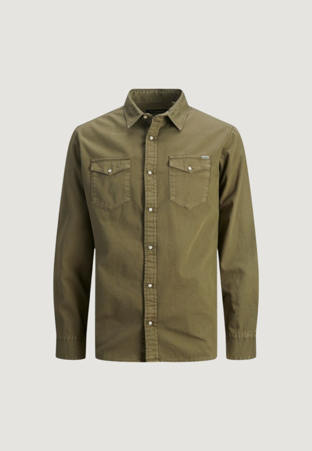 Camicia manica lunga Jack Jones JJESHERIDAN L/S NOOS Verde Scuro - Foto 1