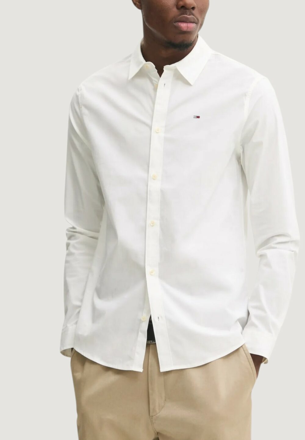 Camicia manica lunga Tommy Hilfiger Jeans ORIGINAL STRETCH Bianco - Foto 2