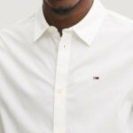 Camicia manica lunga Tommy Hilfiger Jeans ORIGINAL STRETCH Bianco - Foto 4