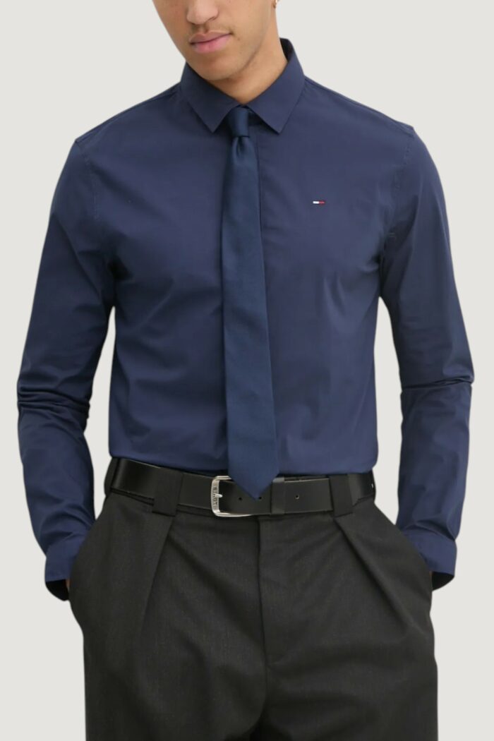 Camicia manica lunga Tommy Hilfiger ORIGINAL STRETCH Blu