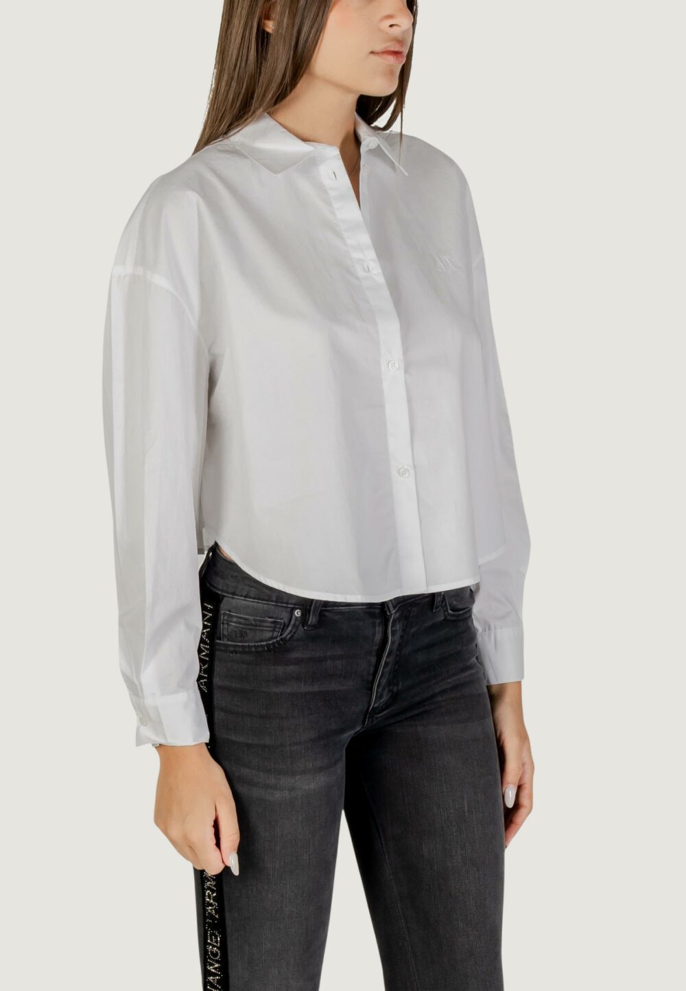 Camicia manica lunga Armani Exchange  Bianco - Foto 4