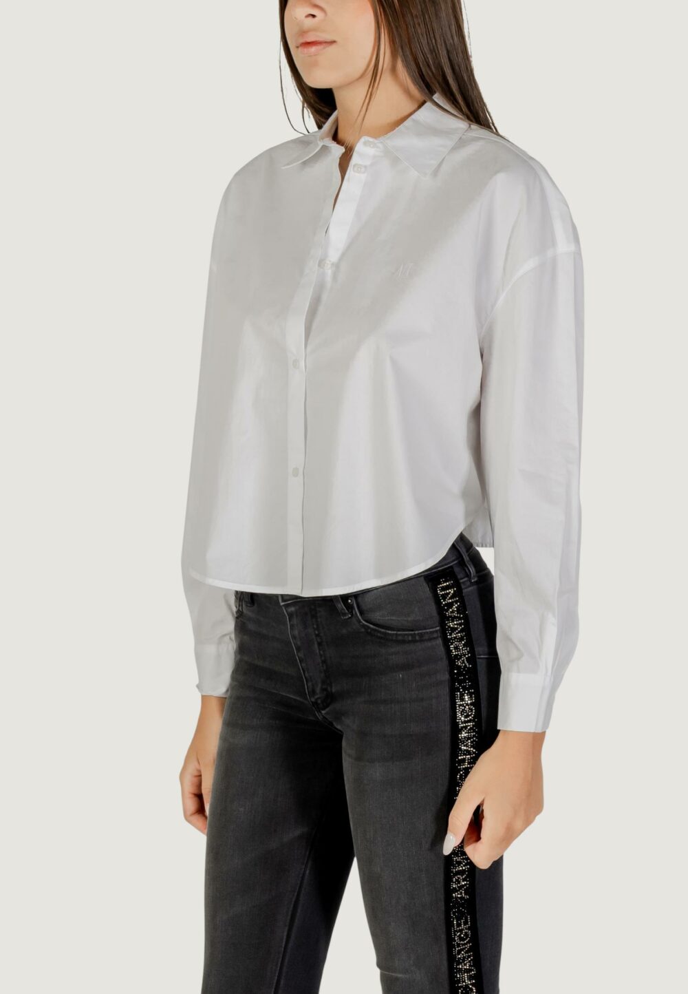 Camicia manica lunga Armani Exchange  Bianco - Foto 5