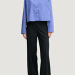 Camicia manica lunga Calvin Klein Jeans YD STRIPE BOXY CROPP Azzurro - Foto 2