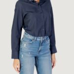 Camicia manica lunga Only ONLRIA LIFE LS EMBELIS BALLOON SHIRT WVN Blu - Foto 3