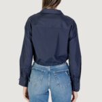 Camicia manica lunga Only ONLRIA LIFE LS EMBELIS BALLOON SHIRT WVN Blu - Foto 4