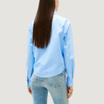 Camicia manica lunga Tommy Hilfiger Jeans TJW LS TIE FRONT SHI Blu Chiaro - Foto 4