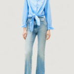 Camicia manica lunga Tommy Hilfiger Jeans TJW LS TIE FRONT SHI Blu Chiaro - Foto 3