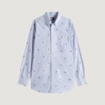 Camicia manica lunga Tommy Hilfiger Jeans TOMMY GIRL EMBROIDER Blu Chiaro - Foto 1