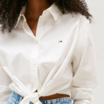 Camicia manica lunga Tommy Hilfiger Jeans TJW LS TIE FRONT SHI Panna - Foto 2