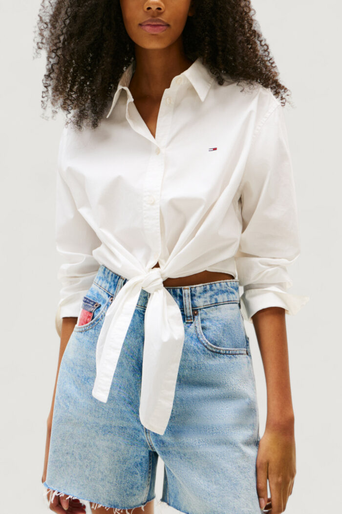 Camicia manica lunga Tommy Hilfiger TJW LS TIE FRONT SHI Panna – DW0DW20990