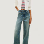 Camicia manica lunga Tommy Hilfiger Jeans TJW REG CROP STRIPE Panna - Foto 3