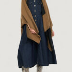 Mantella Liu-Jo PONCHO OVAL MONOGRAM Terra - Fango - Foto 1