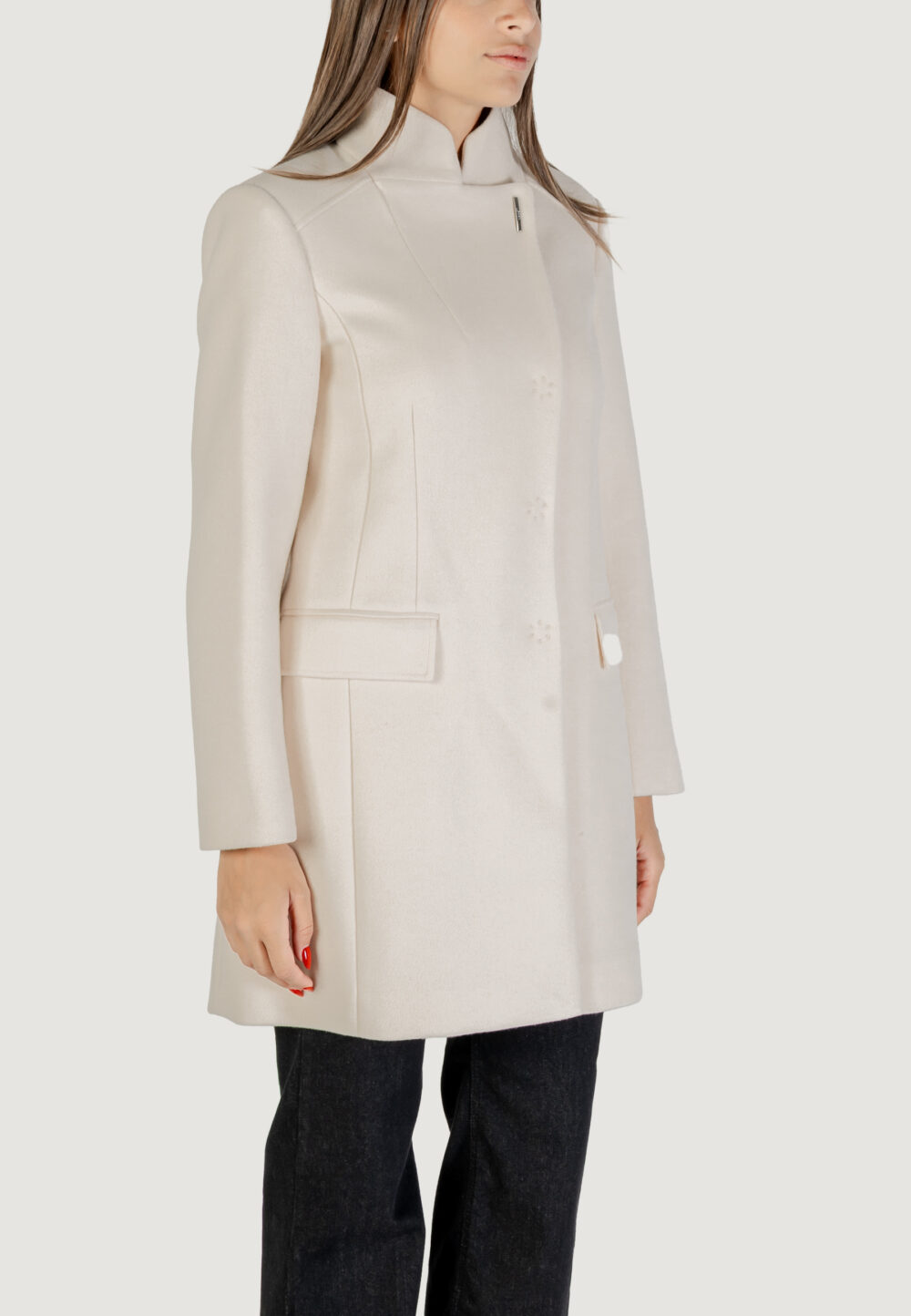 Cappotto Liu-Jo CAPPOTTO TS.ELEGANCE Panna - Foto 3