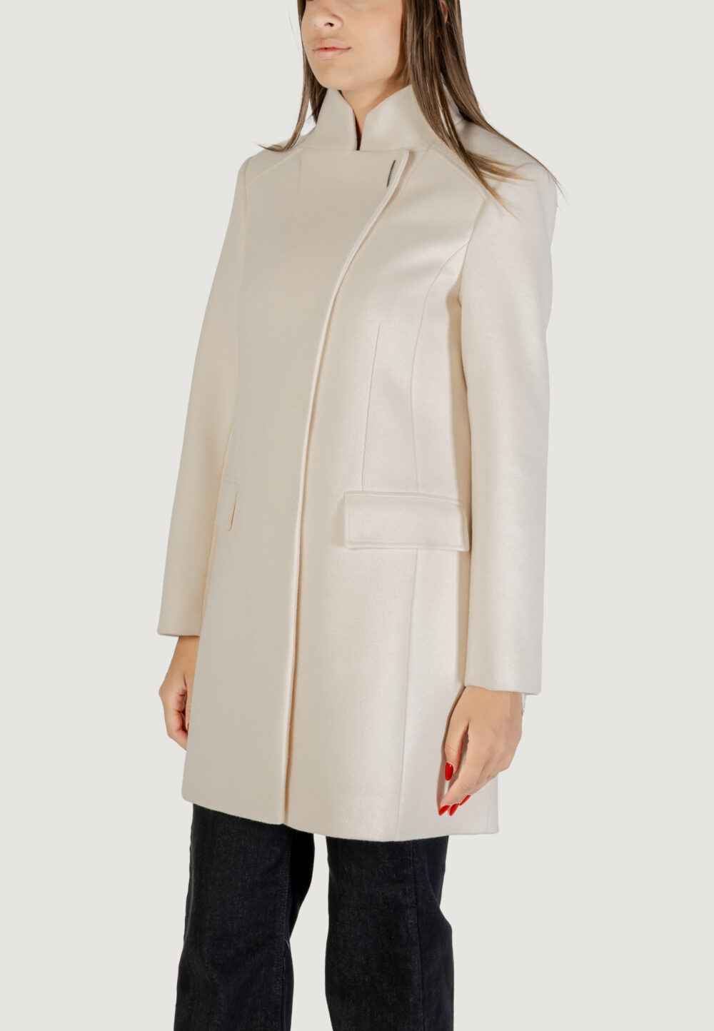 Cappotto Liu-Jo CAPPOTTO TS.ELEGANCE Panna - Foto 4