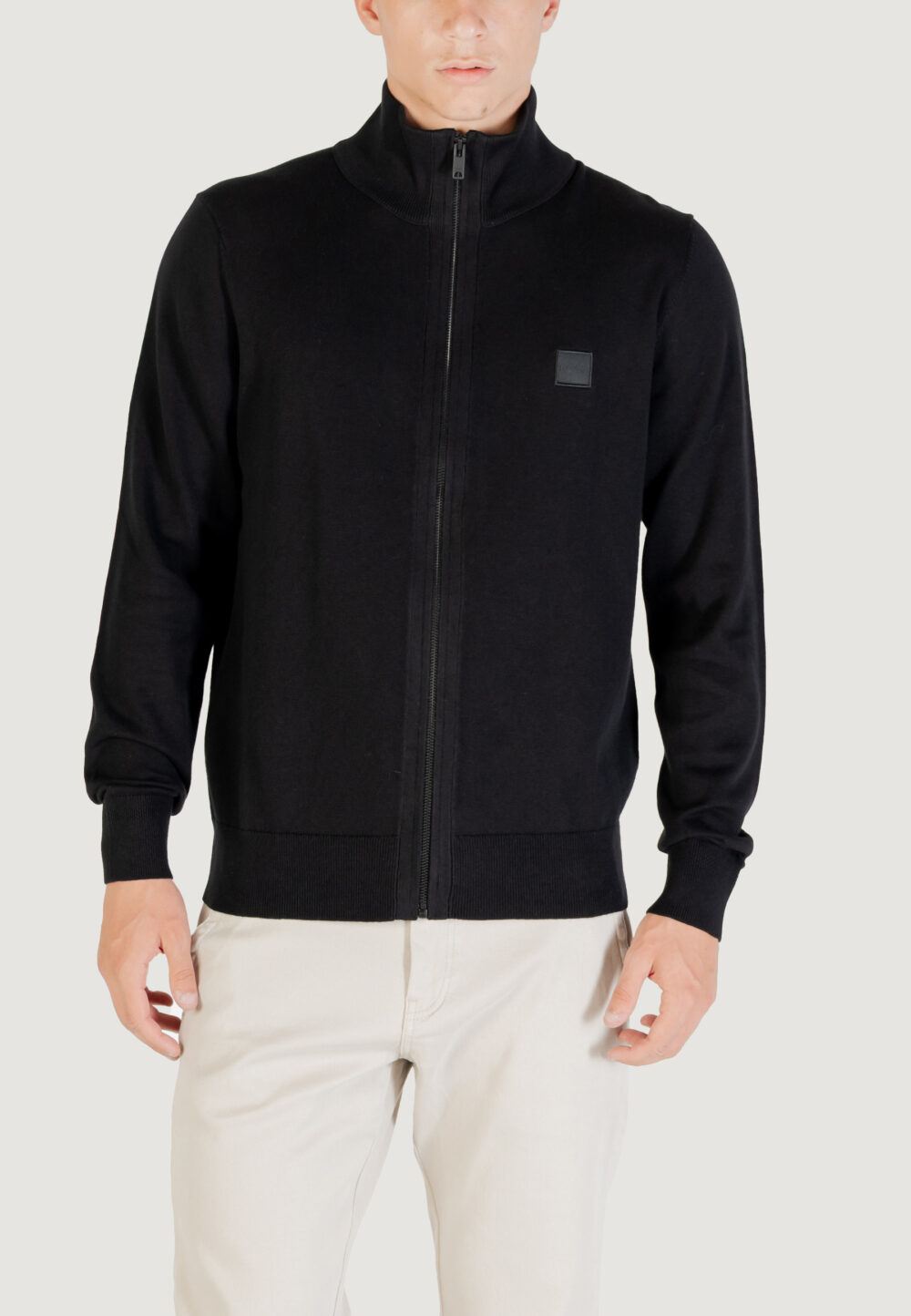 Cardigan Boss Kanozip_S 10272322 01 Nero - Foto 1