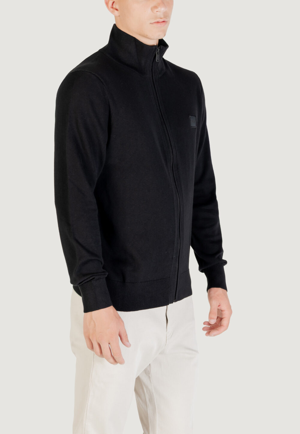 Cardigan Boss Kanozip_S 10272322 01 Nero - Foto 3