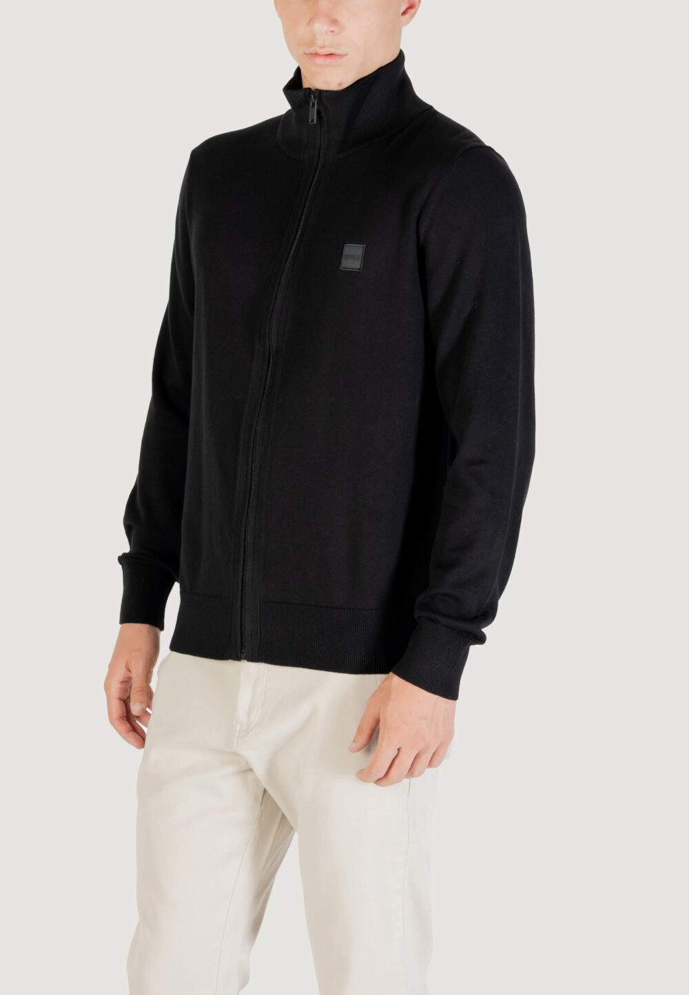 Cardigan Boss Kanozip_S 10272322 01 Nero - Foto 4