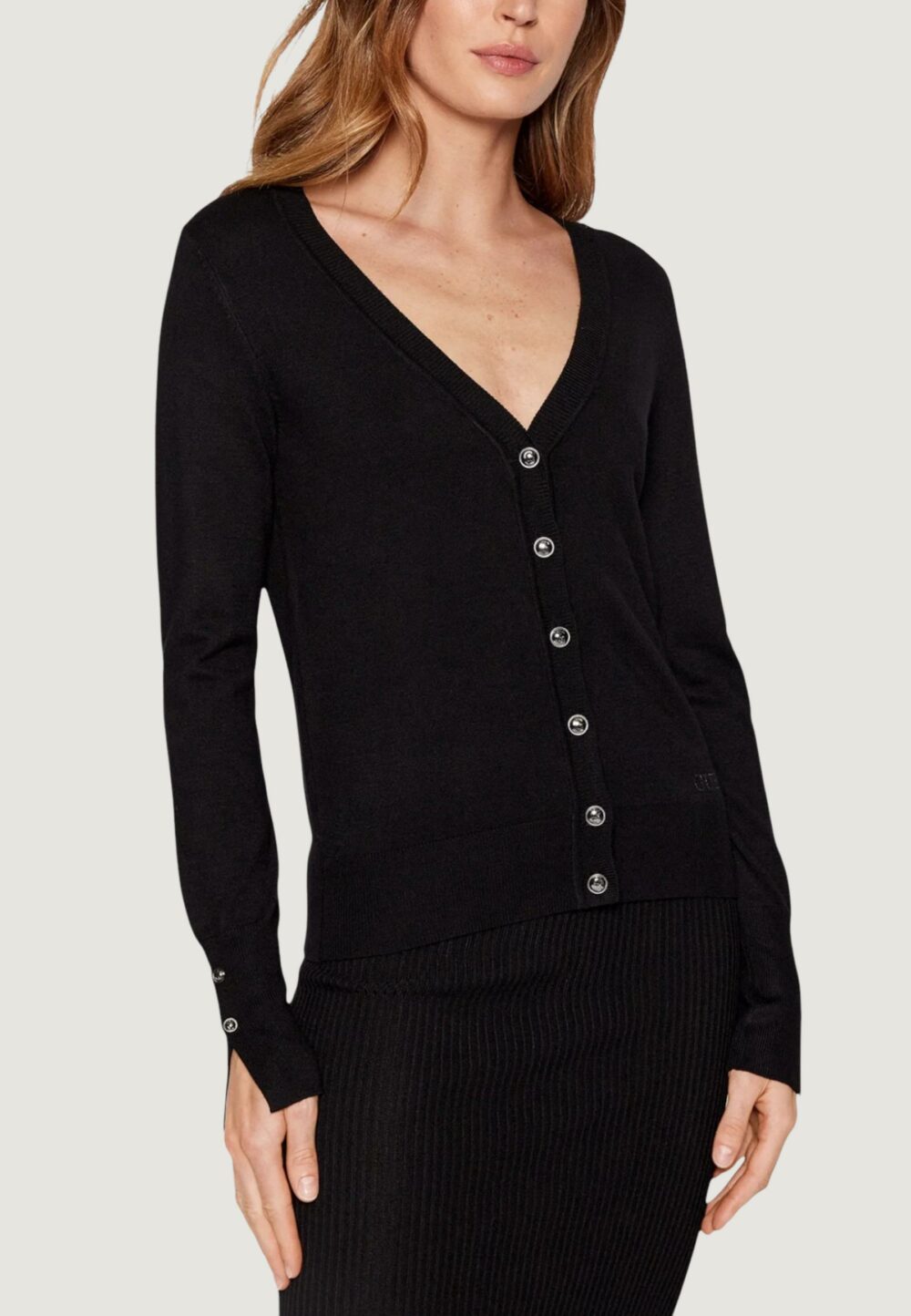 Cardigan Guess ZENA CARDI LS Nero - Foto 1