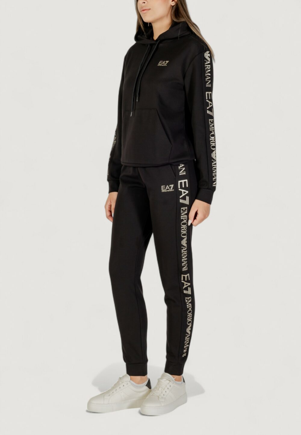 Tuta EA7 TRACKSUIT Nero - Oro - Foto 2
