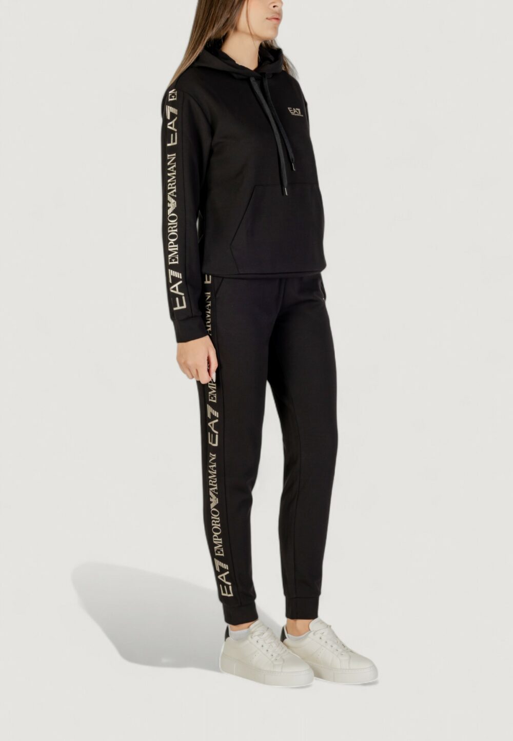 Tuta EA7 TRACKSUIT Nero - Oro - Foto 3