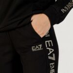 Tuta EA7 TRACKSUIT Nero - Oro - Foto 5
