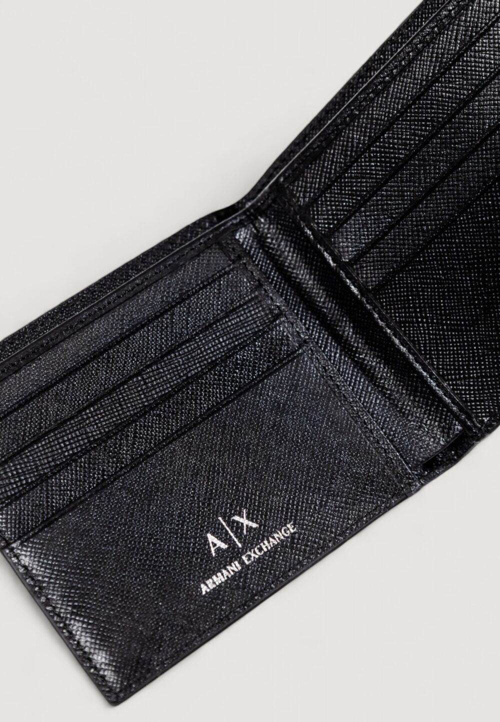 Portafoglio senza portamonete Armani Exchange  Nero - Foto 4
