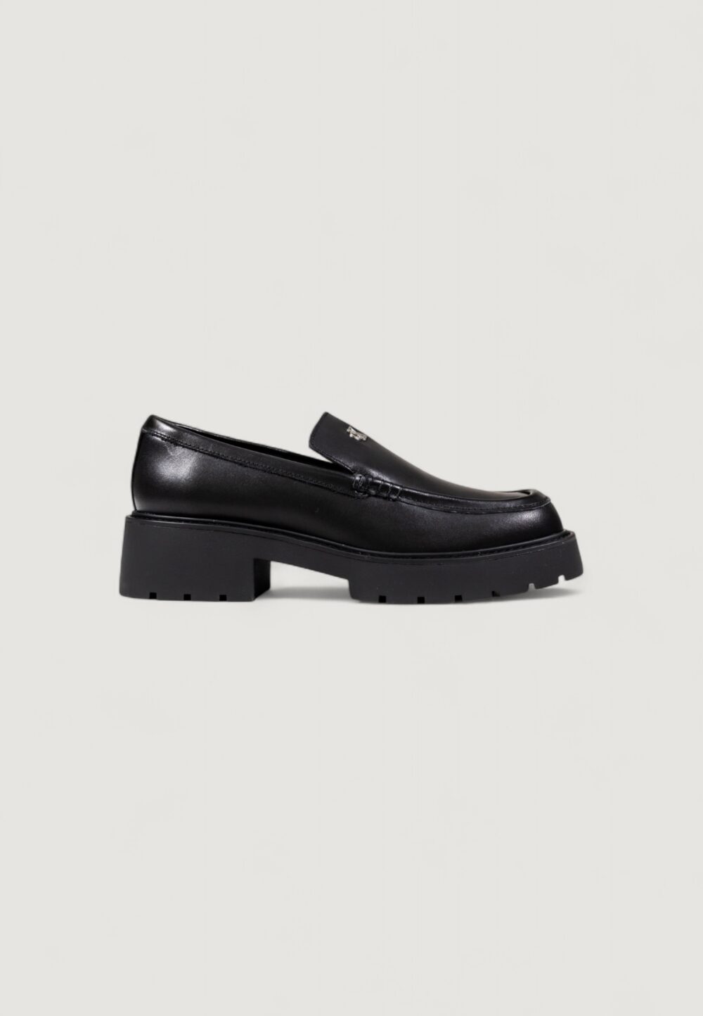 Scarpe con tacco Calvin Klein Jeans COMBAT LOAFER HW LTH Nero - Foto 1
