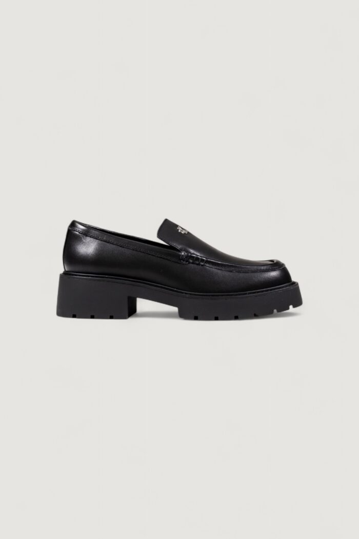 Scarpe con tacco Calvin Klein COMBAT LOAFER HW LTH Nero – YW0YW01862