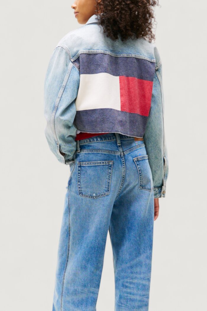 Giacchetto Tommy Hilfiger CROPPD TRCKR JKT RWB Blue Denim Chiaro – DW0DW21063
