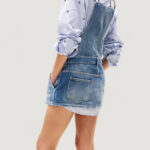 Salopette gonna Tommy Hilfiger Jeans TOMMY GIRL DENIM DUN Indigo - Foto 4