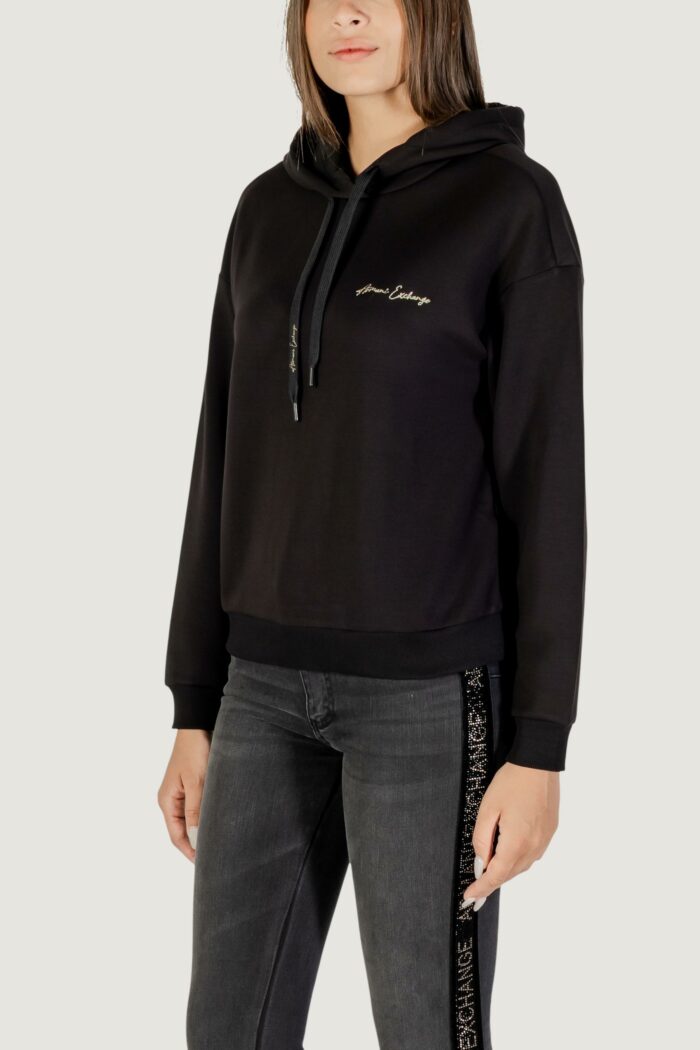 Felpa con cappuccio Armani Exchange  Nero – Oro – XW000836 AF13397