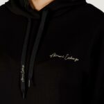 Felpa con cappuccio Armani Exchange  Nero - Oro - Foto 3