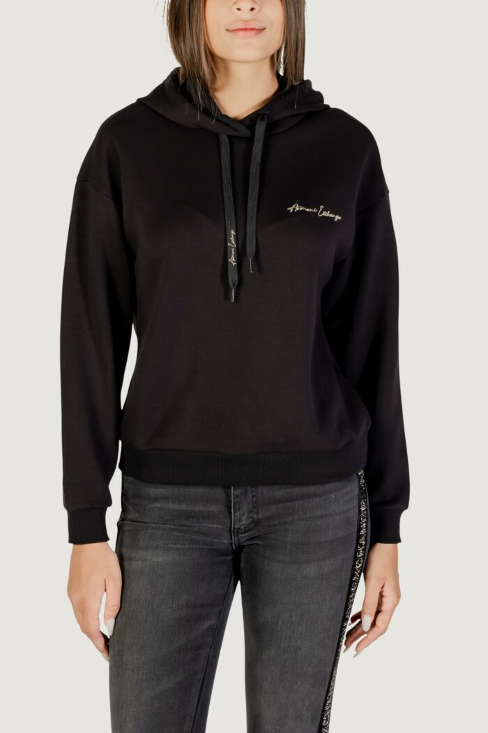 Felpa con cappuccio Armani Exchange  Nero – Oro – XW000836 AF13397