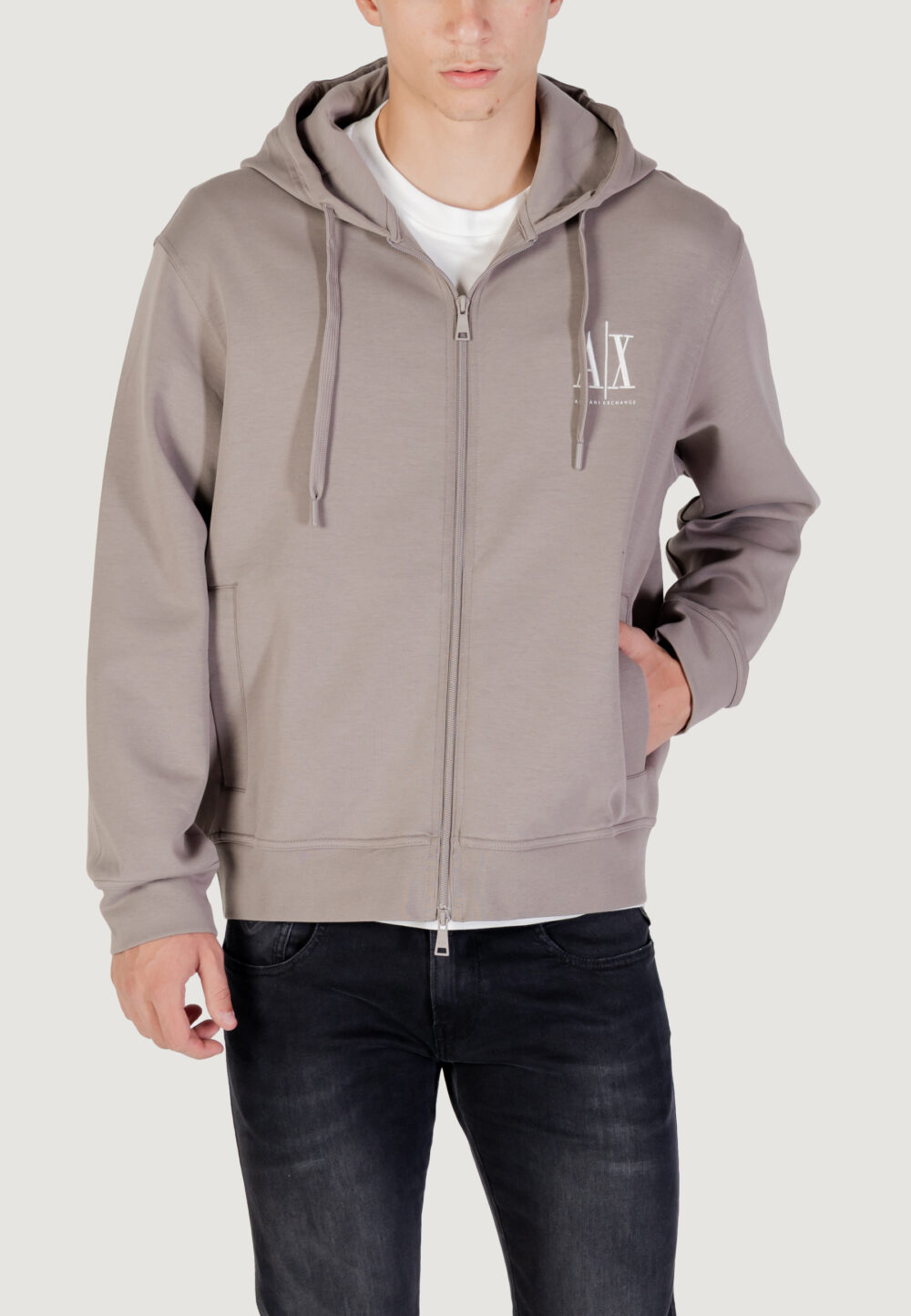 Felpa con cappuccio Armani Exchange  Taupe - Foto 1
