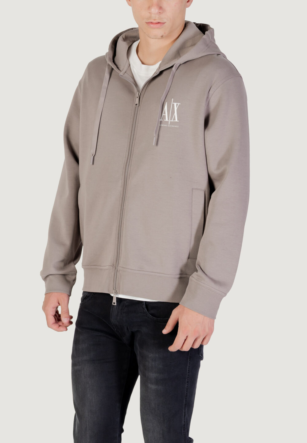Felpa con cappuccio Armani Exchange  Taupe - Foto 4
