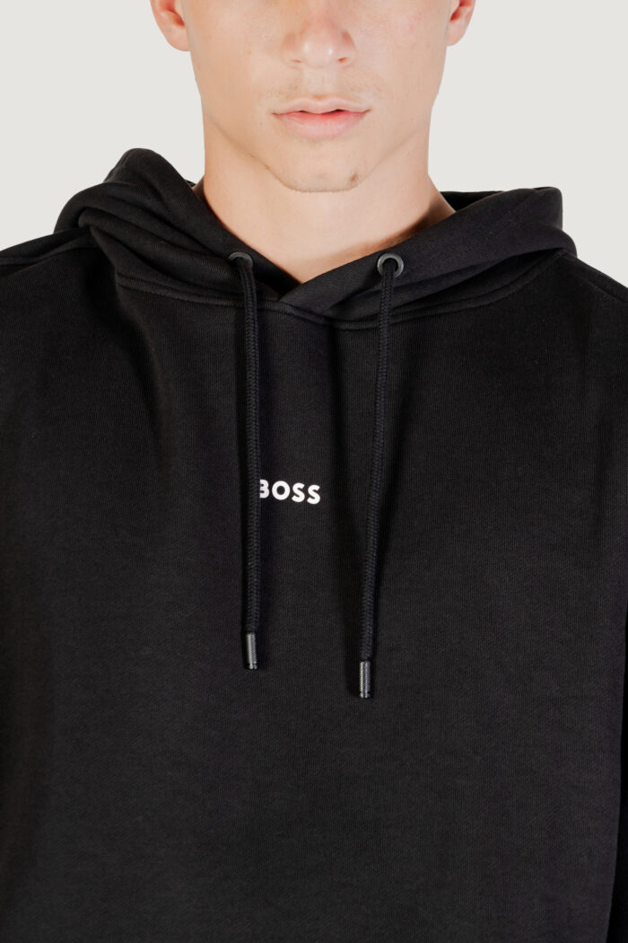Felpa con cappuccio Boss WeSmallhood 10244192 01 Nero – 50514530