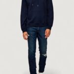 Felpa con cappuccio Calvin Klein Jeans LS EU 350TERRY MICRO MONOLOGO HO Blue scuro - Foto 3