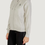 Felpa con cappuccio Calvin Klein Jeans MONOLOGO FRENCH TERR Grigio Chiaro - Foto 2