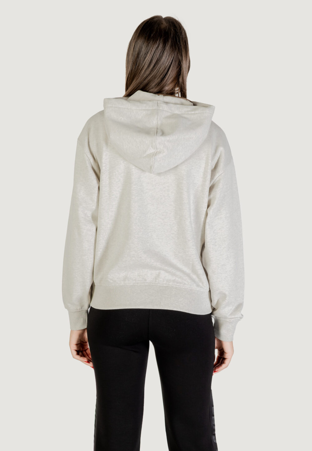 Felpa con cappuccio Calvin Klein Jeans MONOLOGO FRENCH TERR Grigio Chiaro - Foto 4