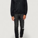 Felpa con cappuccio Calvin Klein Jeans LS EU 350TERRY MICRO MONOLOGO HO Nero - Foto 3